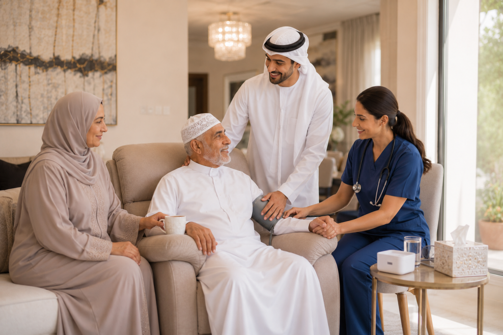 كيف وجود رعاية منزلية يخفف الضغط عن الأسرة؟