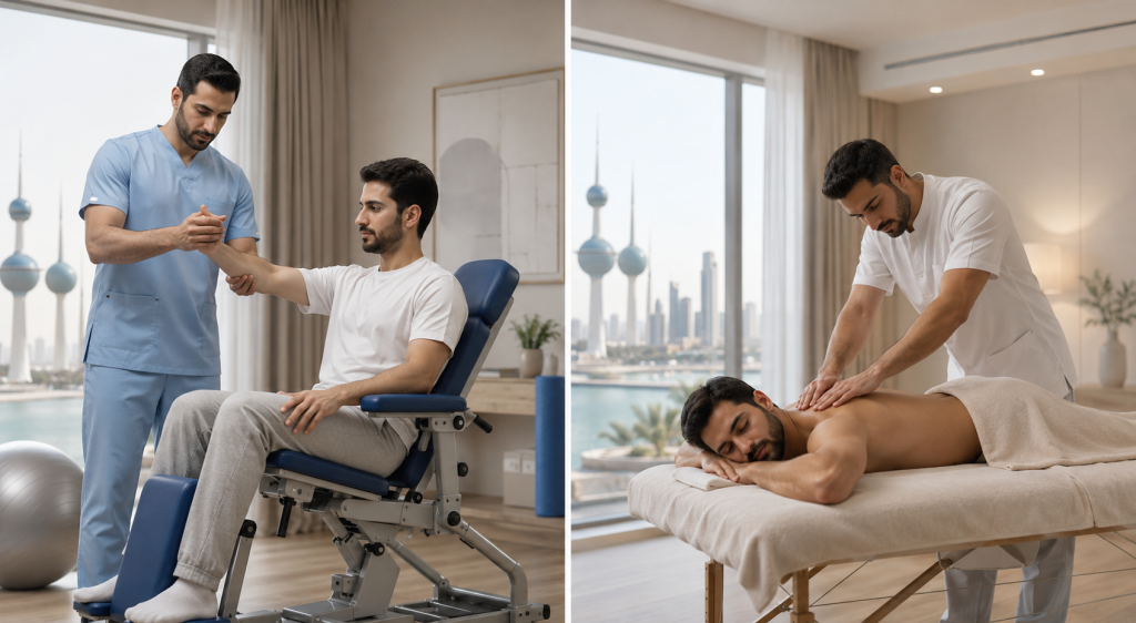 الفرق بين العلاج الطبيعي والمساج العلاجي